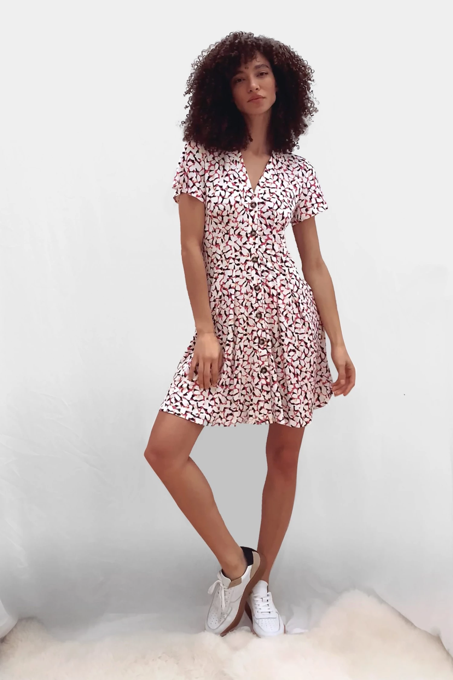 French Connection Pame Ekeze Meadow Jersey Dress 3 French Connection Pame Ekeze Meadow Jersey Dress