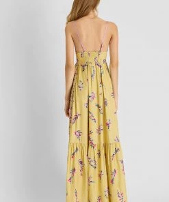 French Connection Sale Flores Dua Drape Strappy Maxi Dress