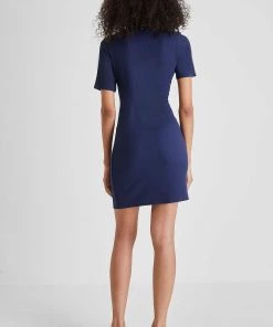 French Connection Sale Paze Ribbed Jersey Dress