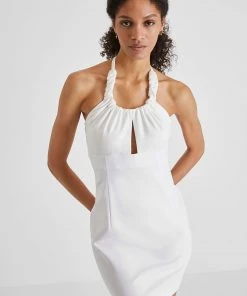 French Connection Reby Ponte Halterneck Dress