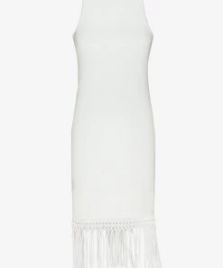 French Connection Sol Fringe Bodycon Halter Neck Dress 9 French Connection Sol Fringe Bodycon Halter Neck Dress