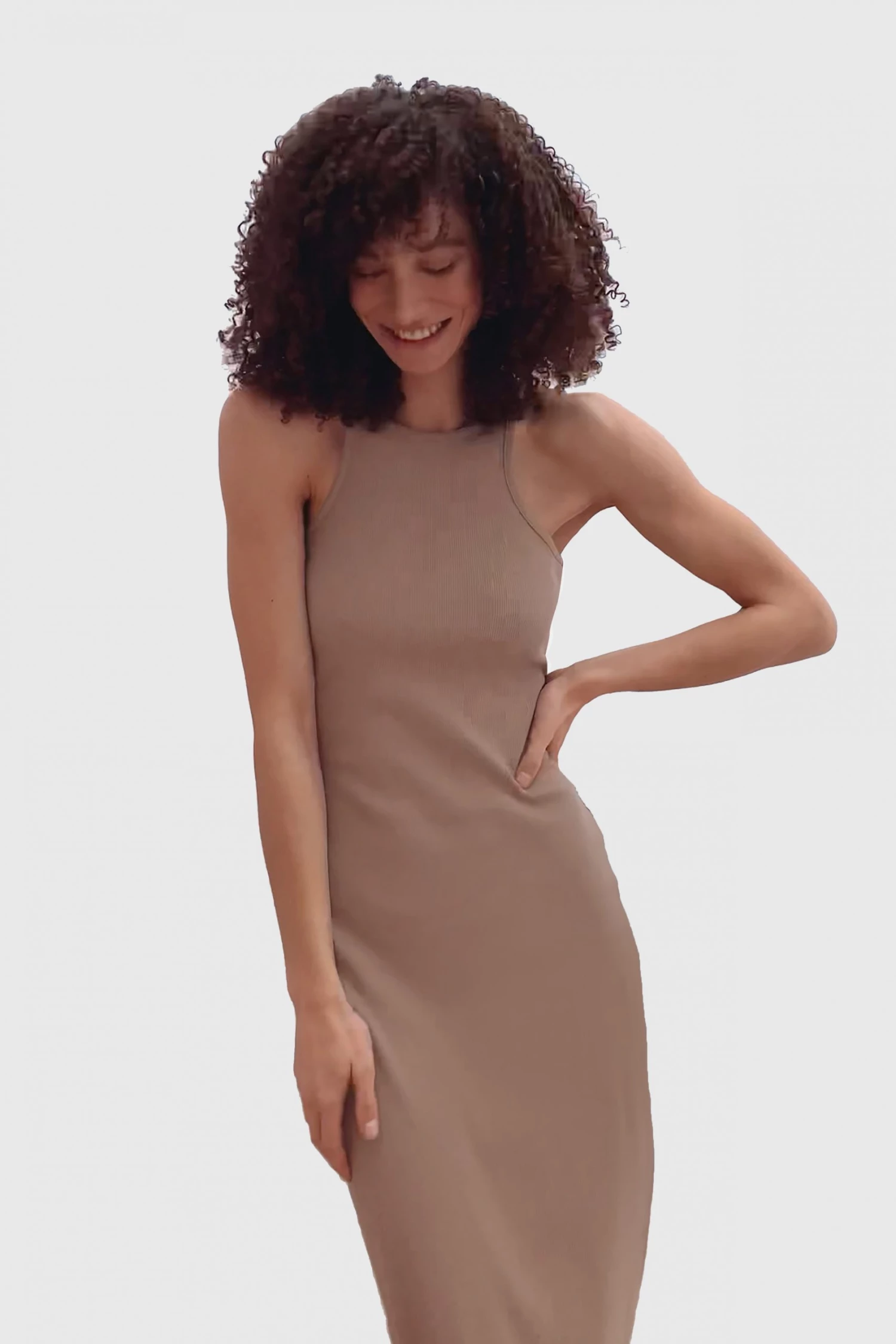 French Connection Rasha Ribbed Jersey Midi Dress 5 French Connection Rasha Ribbed Jersey Midi Dress