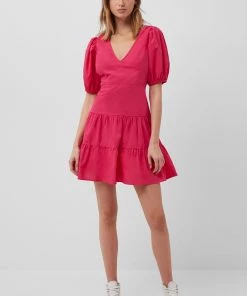 French Connection Birch Poplin Puff-Sleeve Mini Dress Last Chance To Buy