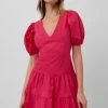 French Connection Birch Poplin Puff-Sleeve Mini Dress Last Chance To Buy
