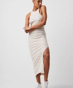 French Connection Sale Tommy Ribbed Jersey Midi Dress