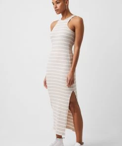 French Connection Sale Tommy Ribbed Jersey Midi Dress