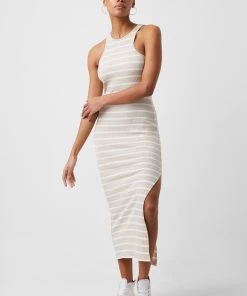 French Connection Sale Tommy Ribbed Jersey Midi Dress