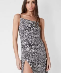 French Connection Animal Print Strappy Slip Dress Sale