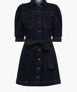 French Connection Payge Recycled Puff-Sleeve Dress