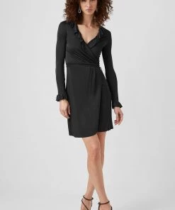 French Connection Sonike Bamboo Jersey Wrap Mini Dress Sale