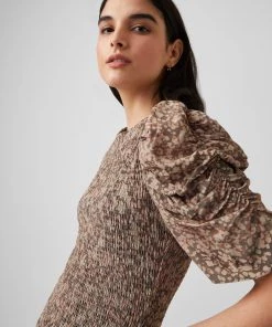 French Connection Erika Drape Smock Mini Dress Sale