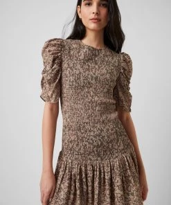 French Connection Erika Drape Smock Mini Dress Sale