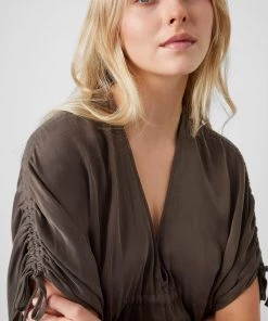 French Connection Sale Alto Rosanna Drape Midi Dress