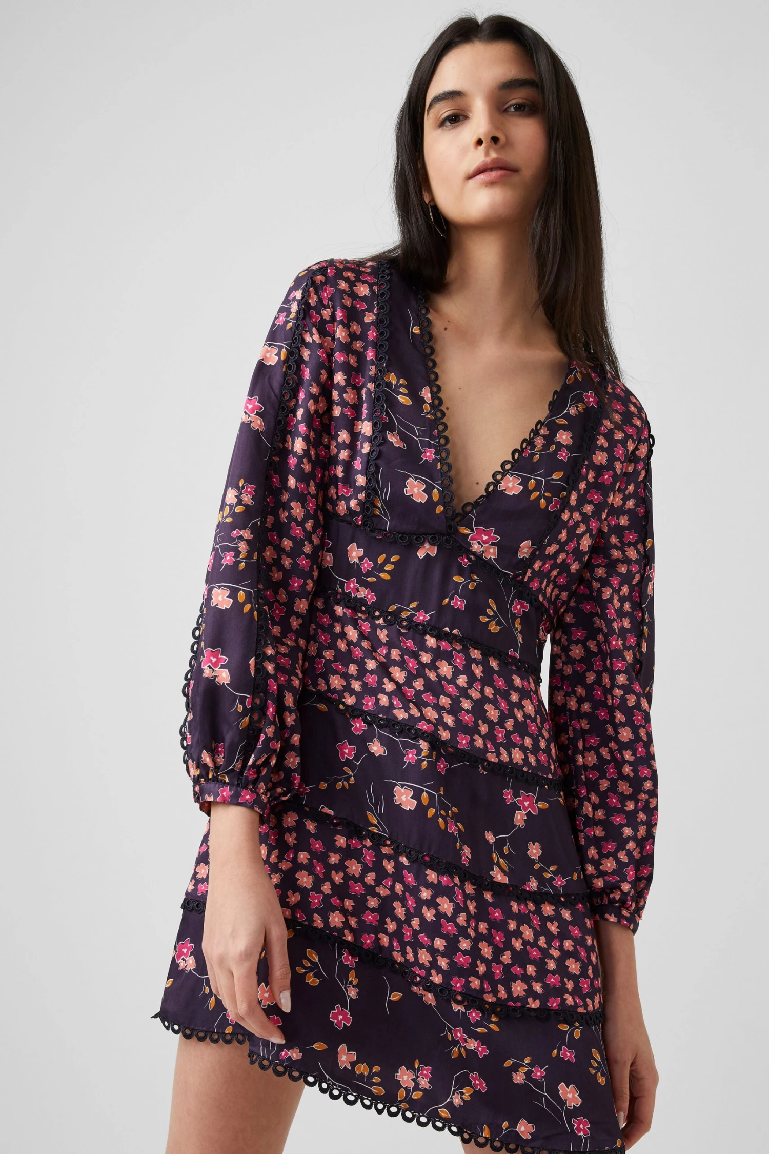 French Connection Daisy Crush Tiered Dress 3 French Connection Daisy Crush Tiered Dress