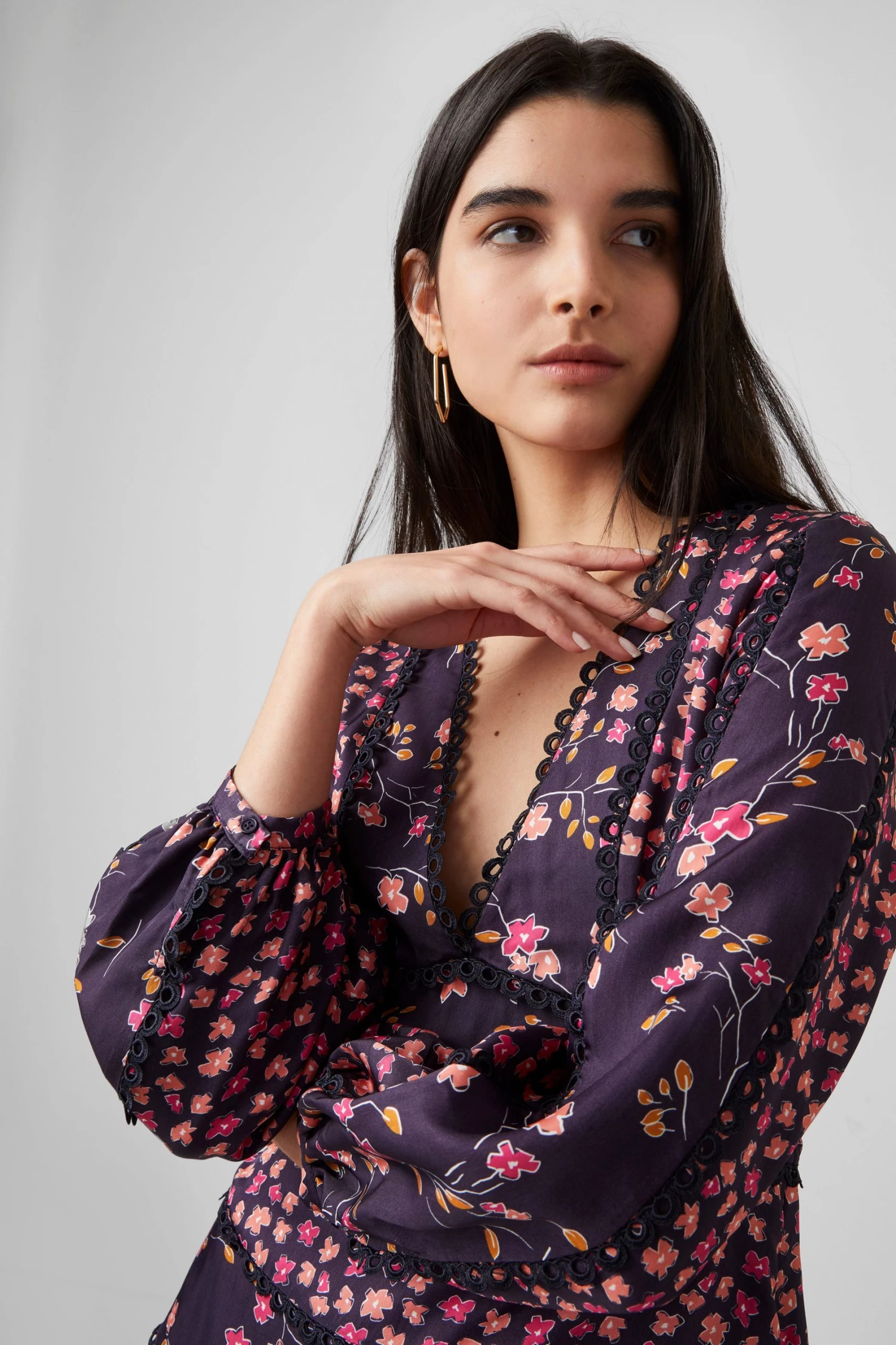 French Connection Daisy Crush Tiered Dress 5 French Connection Daisy Crush Tiered Dress