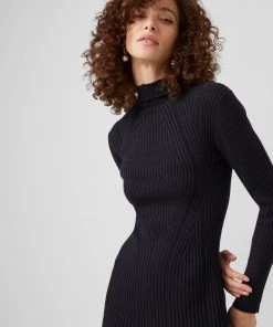 French Connection Sale Mari Rib Midi Dress