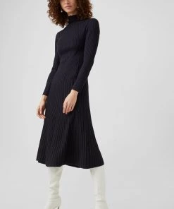 French Connection Sale Mari Rib Midi Dress