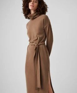 French Connection Renji Modal Rollneck Midi Dress