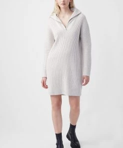 French Connection Lana Knits Half-Zip Dress