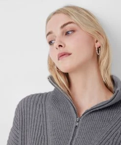 French Connection Lana Knits Half-Zip Dress