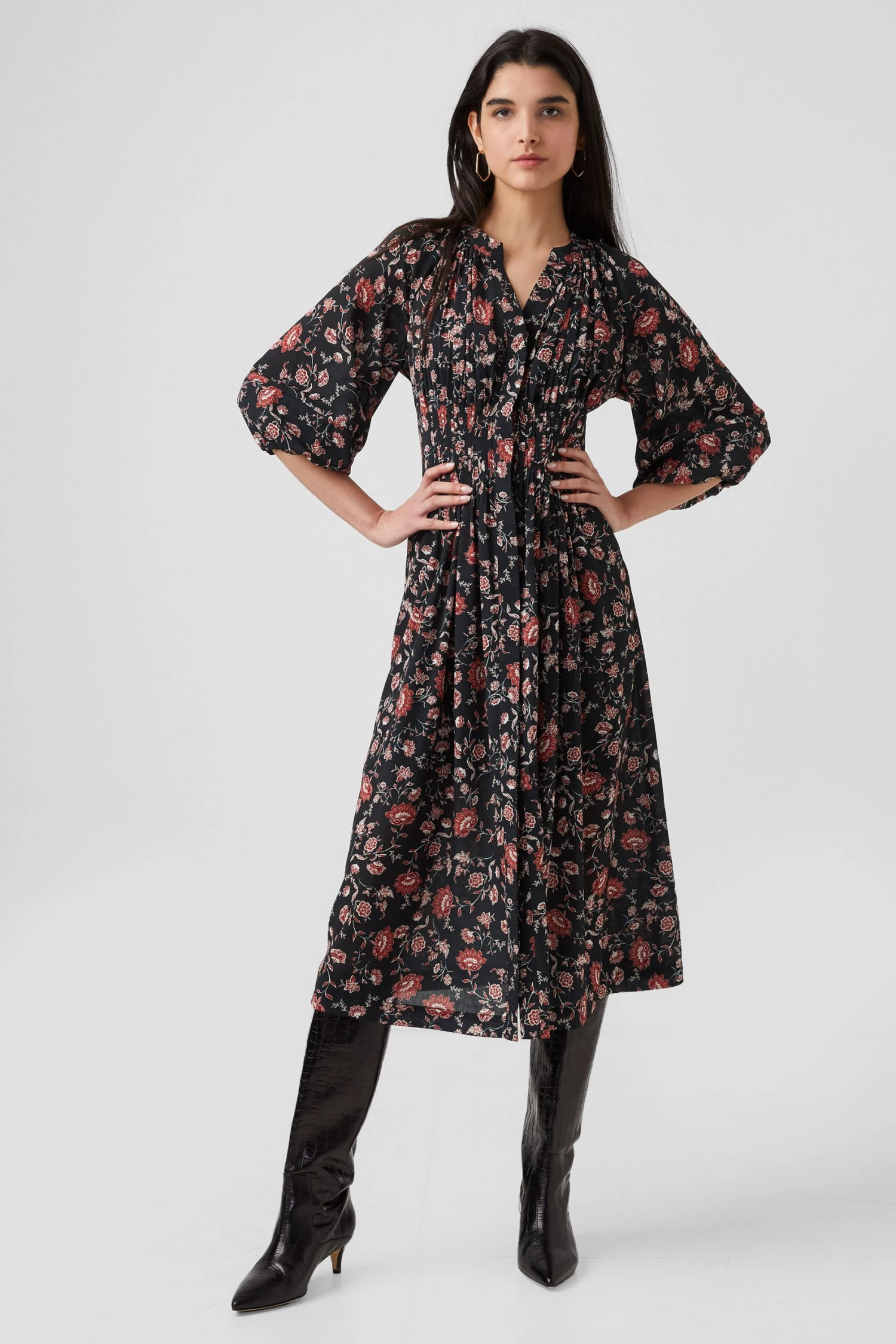 French Connection Sale Alison Pleated Dress 4 French Connection Sale Alison Pleated Dress