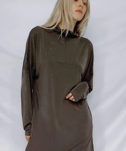 French Connection Renya Modal Jersey Zip Mini Dress