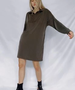French Connection Renya Modal Jersey Zip Mini Dress
