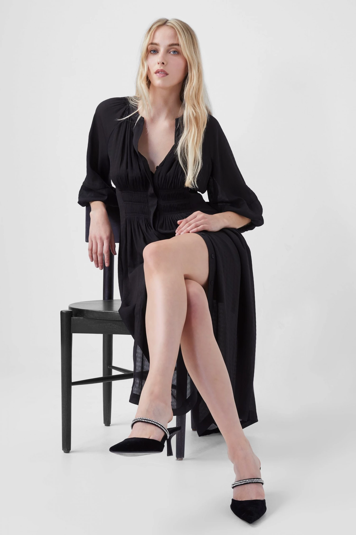 French Connection Cora Pleated Midi Dress 3 French Connection Cora Pleated Midi Dress