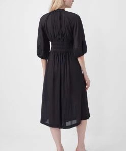 French Connection Cora Pleated Midi Dress 12 French Connection Cora Pleated Midi Dress