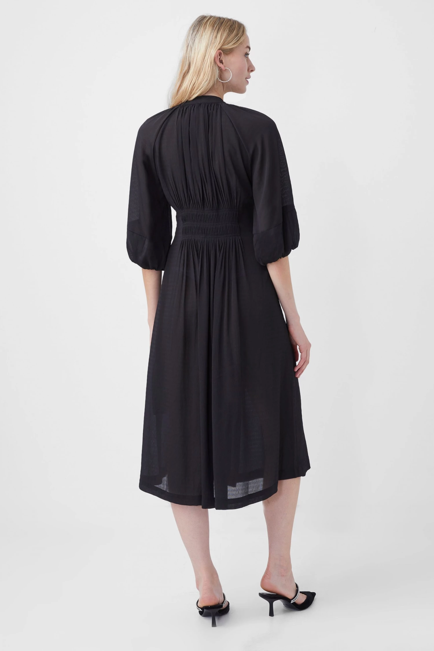 French Connection Cora Pleated Midi Dress 7 French Connection Cora Pleated Midi Dress