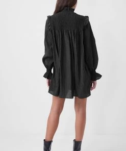 French Connection Boza Crinkle Smocked Mini Dress Sale
