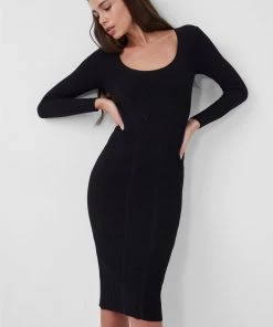 French Connection Simona Knit Scoop Neck Bodycon Dress