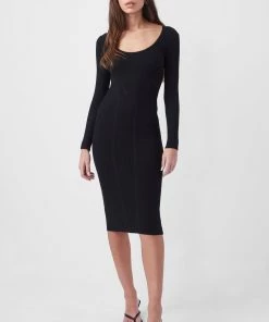 French Connection Simona Knit Scoop Neck Bodycon Dress