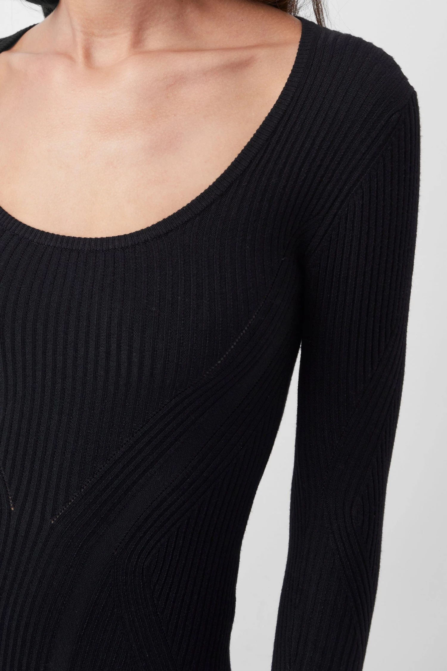 French Connection Simona Knit Scoop Neck Bodycon Dress 5 French Connection Simona Knit Scoop Neck Bodycon Dress