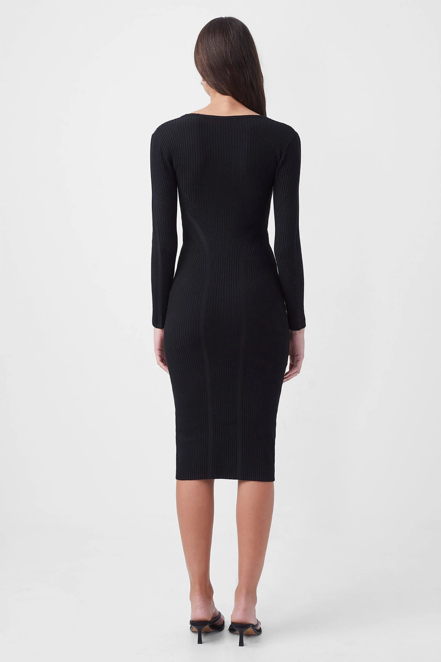 French Connection Simona Knit Scoop Neck Bodycon Dress 6 French Connection Simona Knit Scoop Neck Bodycon Dress