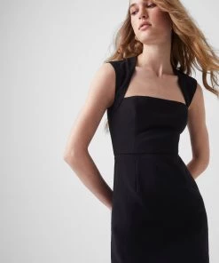 French Connection Whisper Ruth Square Neck Mini Dress