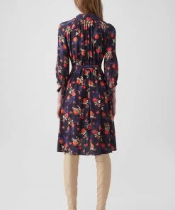 French Connection Ella Rose Drape Shirt Mini Dress