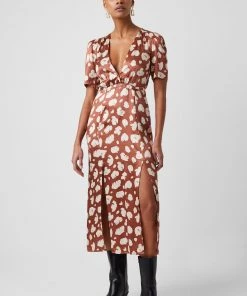 French Connection Aimee Enid Front Split Dress Dresses