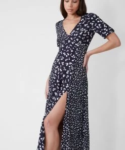 French Connection Sale Bonita Drape V-Neck Midi Dress