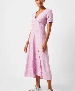 French Connection Bonita Drape V-Neck Midi Dress Last Chance To Buy