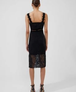 French Connection Sale Sarelle Ottoman Velvet Bodycon Dress