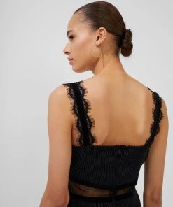 French Connection Sale Sarelle Ottoman Velvet Bodycon Dress