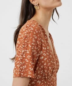 French Connection Bonita Drape V-Neck Mini Dress Dresses