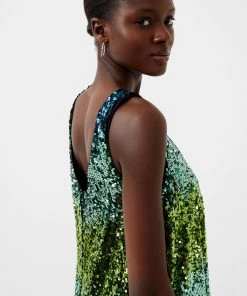 French Connection Estari Ombre Swing Sequin Dress Sale