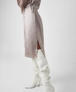 French Connection Camina Lure Dobbie Satin Dress 12 French Connection Camina Lure Dobbie Satin Dress