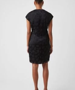 French Connection Sale Aime Satin Burnout Twist Dress