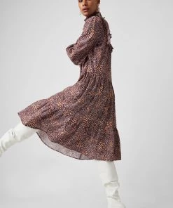 French Connection Faith Drape Mdi Dress Sale