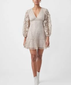 French Connection Caballo Sequin V Neck Dress Trending