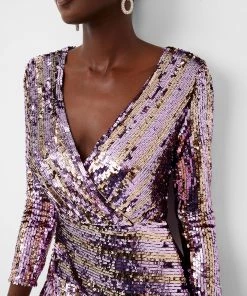 French Connection Fiki Sequin Midi Dress