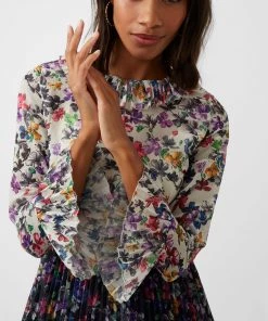 French Connection Sale Allianna Recycled Mix Tiered Dress